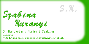 szabina muranyi business card